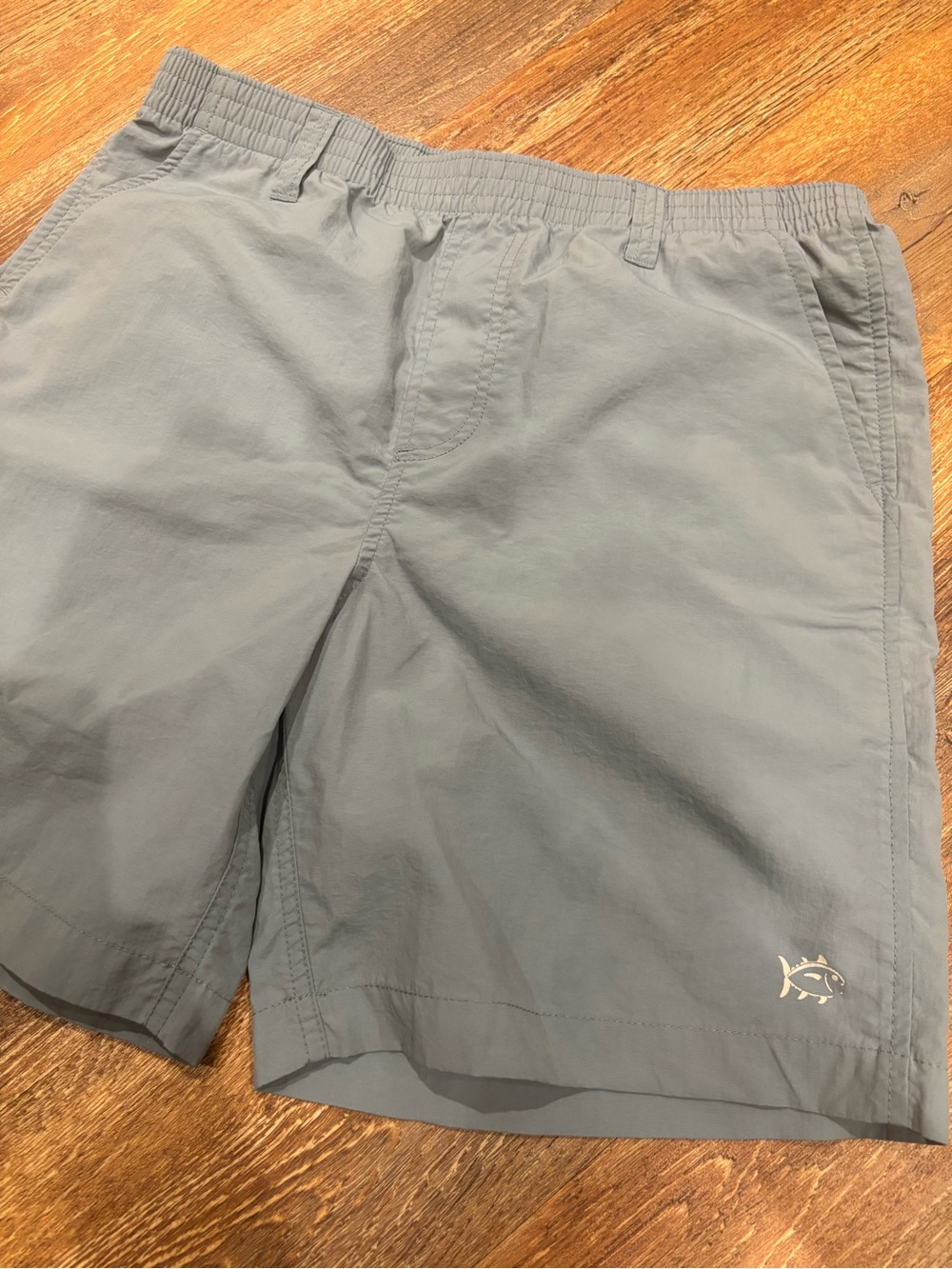 Southern Tide Slate Gray Nylon Swim Trunks